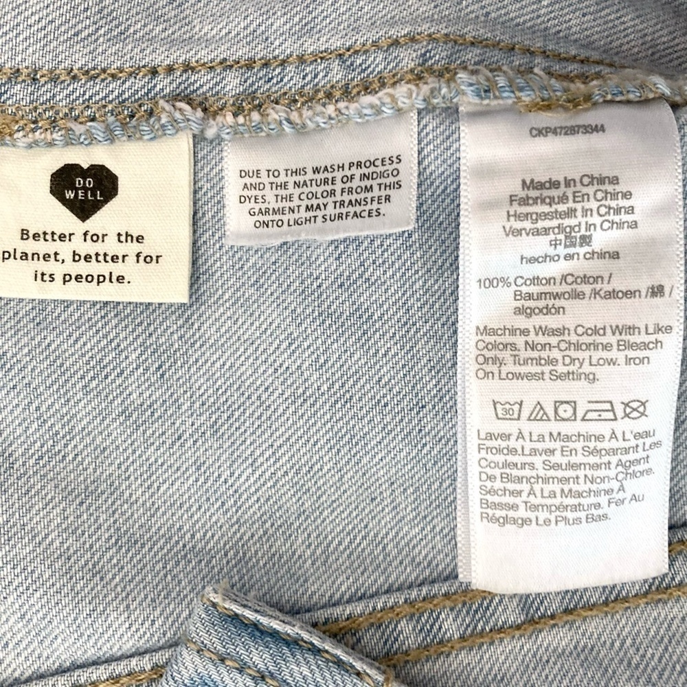 MADEWELL Denim Mini Dress in Blue Palomilla Wash - Picture 12 of 12
